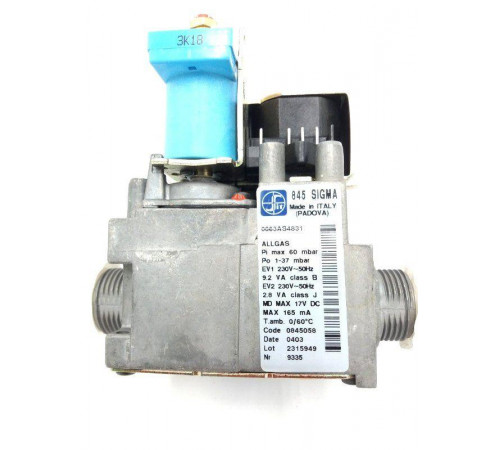 Газовый клапан Sit 845 подходит для FONDITAL 6VALVGAS03 / ELECTROLUX