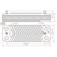 Теплообменник ГВС подходит для PROTHERM Тигр 24 KTV12, 24 KOV12 0020025294 14 пл