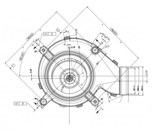 Вентилятор FIME подходит для SAUNIER DUVAL S1008800/PROTHERM 2000801920