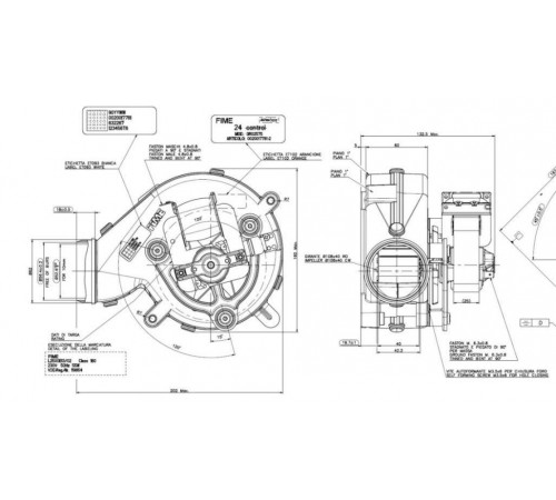 Вентилятор FIME подходит для SAUNIER DUVAL S1008800/PROTHERM 2000801920