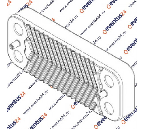 Пластинчатый теплообменник 16 пластин 7856973